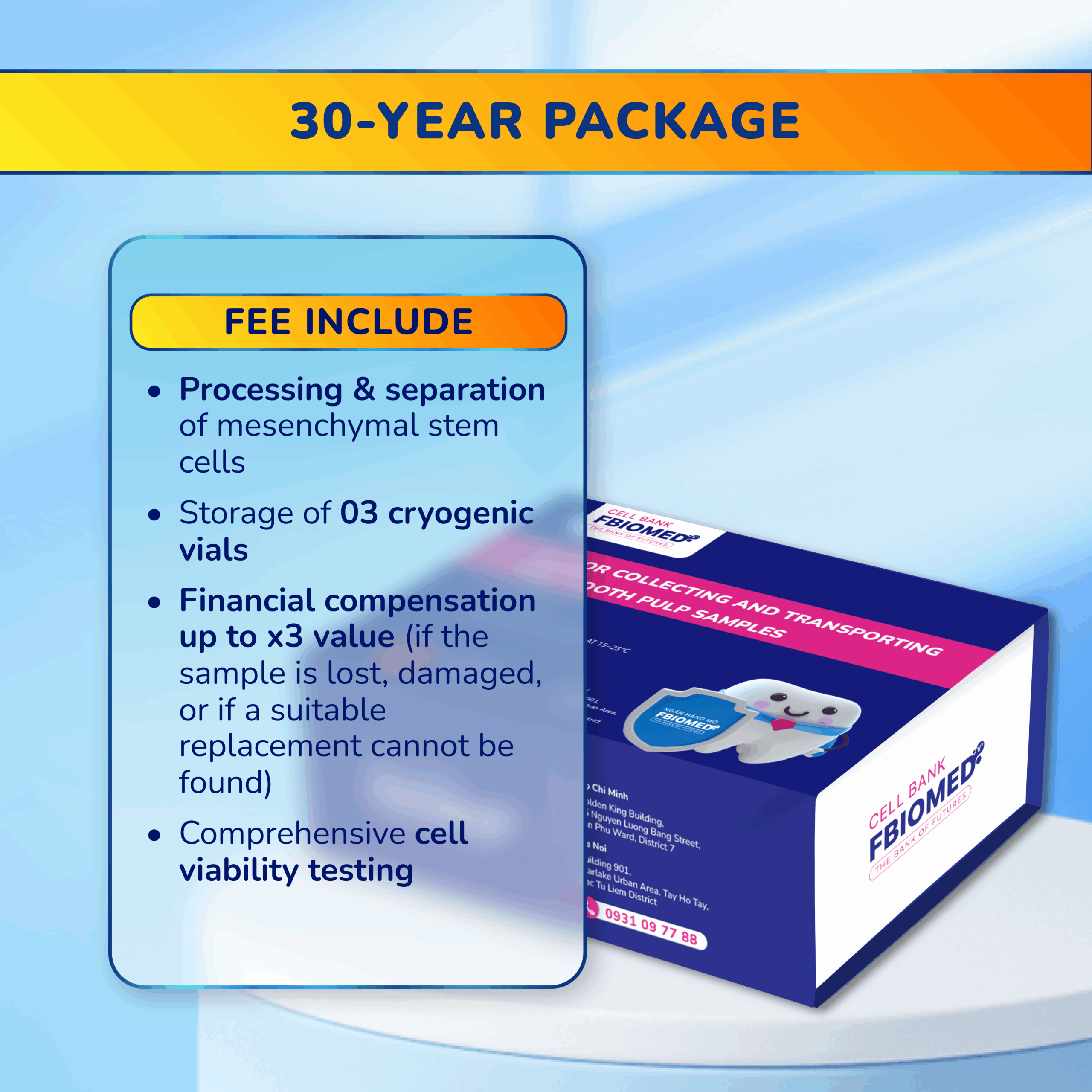 Lifetime Storage Package